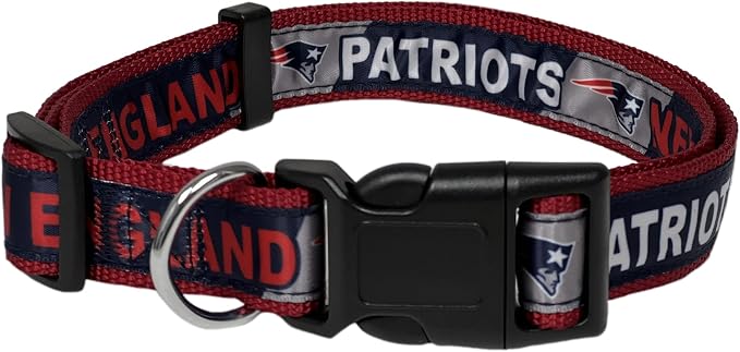 NFL PET Collar New England Patriots Dog Collar, Medium Football Team Collar - Image 2