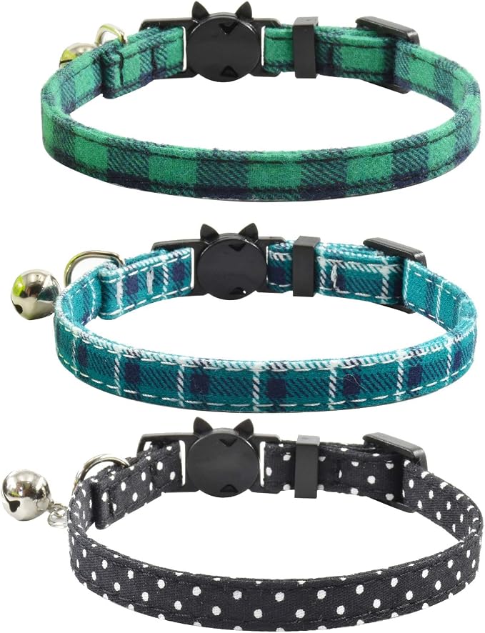 Breakaway cat Collars with Bell, Durable & Safe Cute Kitten Collars Safety - Image 2