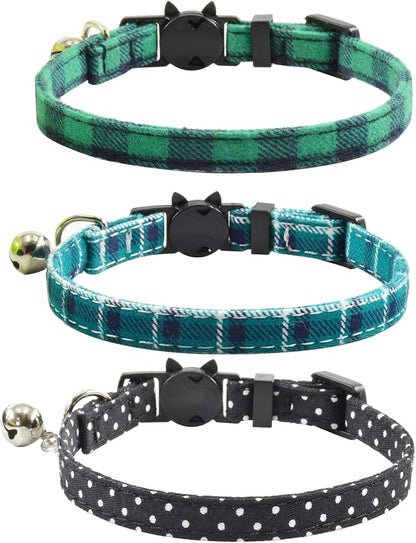 Breakaway cat Collars with Bell, Durable & Safe Cute Kitten Collars Safety - Image 2