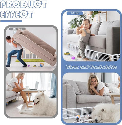 12 Pcs Under Couch Blocker for Bed Adjustable Furniture Plastic Under Bed - Image 5