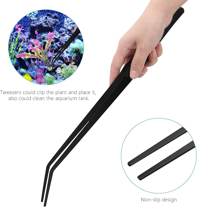 Aquarium Aquascape Tools Kit 15in, 4 in 1 Anti-Rust Aquatic Plant Aquascaping - Image 5