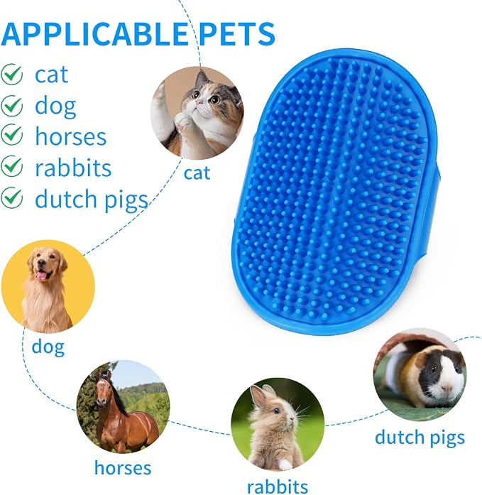 Dog Grooming Brush，Pet Shampoo Massage Bath Brush Comb - Image 5