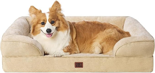 EHEYCIGA Orthopedic Dog Beds for Large Dogs, Waterproof Memory Foam Large Pet by EHEYCIGA
