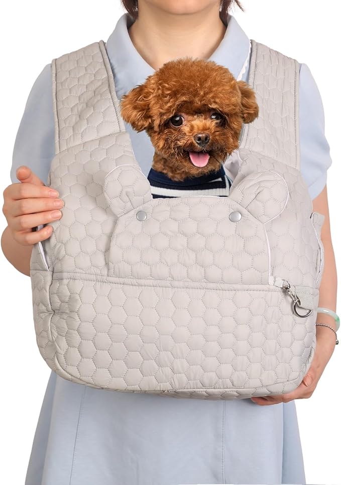 Dog Backpack Carrier for Dogs, Adjustable Strap Cat Carrier Sling, Hands-Free by YHSHYZH