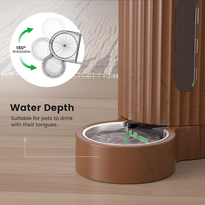 Gardner Pet Gravity Automatic 2-in-1 Pet Feeder, 0.8 Gallons*2 Cat Feeder and - Image 5