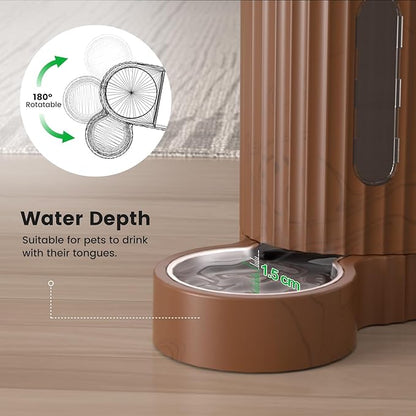 Gardner Pet Gravity Automatic 2-in-1 Pet Feeder, 0.8 Gallons*2 Cat Feeder and - Image 5