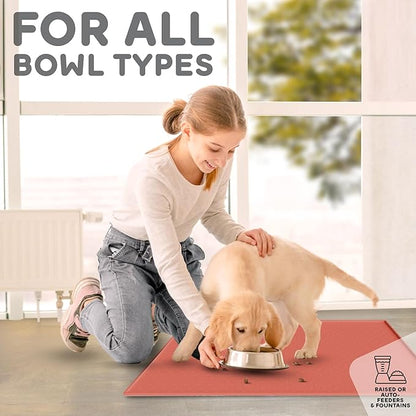 Dog Food Mat - Raised Edges Dogs Mat - Image 6