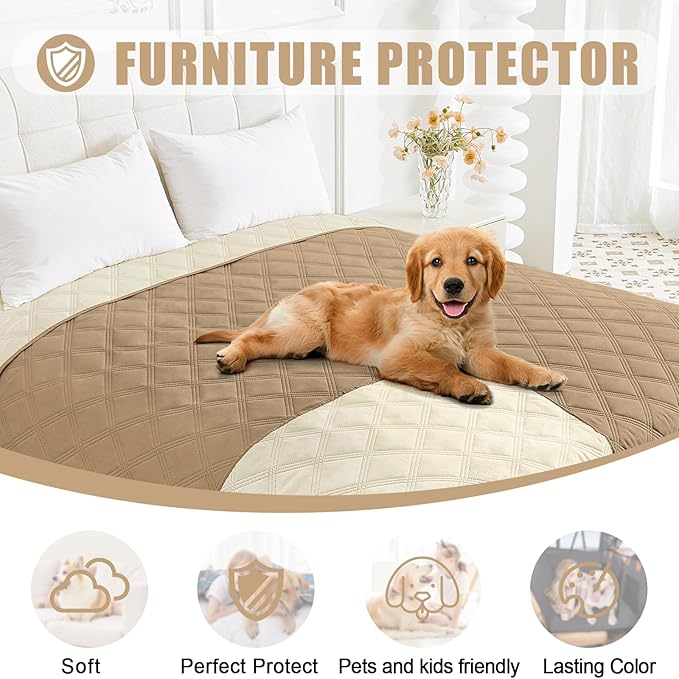 Smiry Waterproof Dog Bed Cover Blanket 40x80, Soft Reversible Pet Blanket - Image 8
