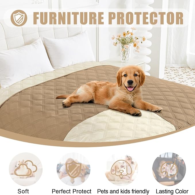 Smiry Waterproof Dog Bed Cover Blanket 30x53, Soft Reversible Pet Blanket - Image 8