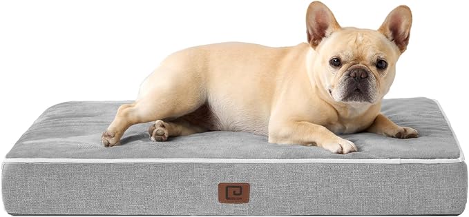 EHEYCIGA Waterproof Dog Bed Orthopedic 30"x20", Memory Foam Pet Bed by EHEYCIGA