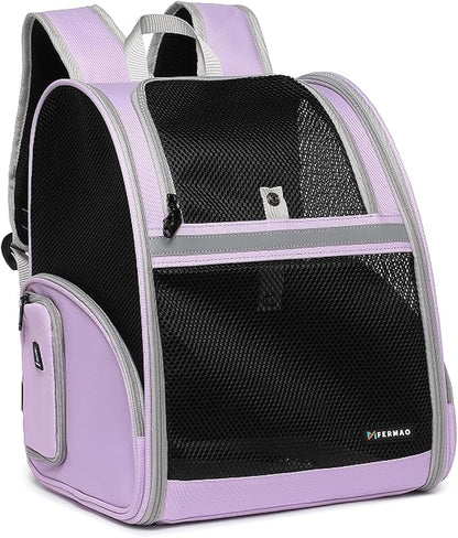 Cat Backpack Carrier for Small Dogs and Medium cat Puppy Kitten Bunny Pet by FERMAO