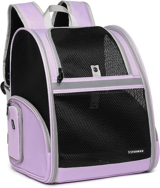 Cat Backpack Carrier for Small Dogs and Medium cat Puppy Kitten Bunny Pet by FERMAO
