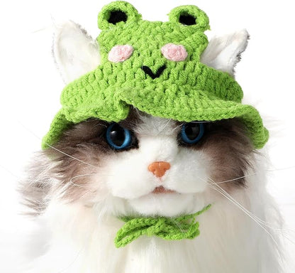 Charming Cat Hat Small Cartoon Themed Knit Cute Cats Bonnet Soft Festive Cats - Image 5