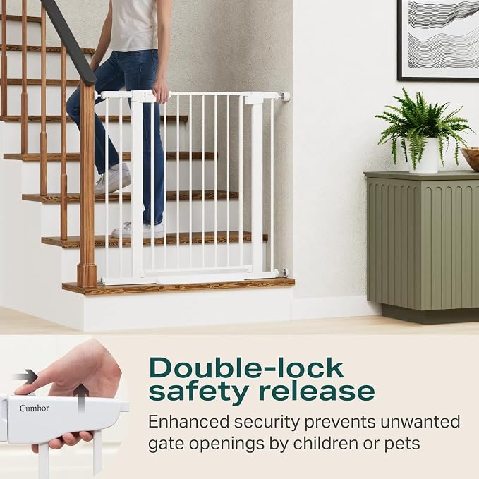 Cumbor 36" Extra Tall Baby Gate - Image 3