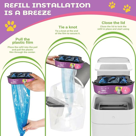 Premium Cat Litter Refill Bags |Jumbo 28FT 2-Pack | Lasts Up to 4 Months | 2 - Image 2