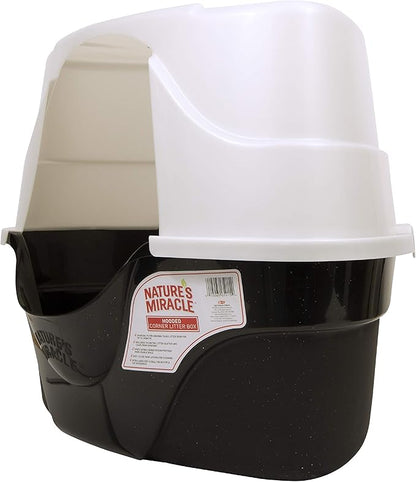 Nature's Miracle Advanced Hooded Corner Litter Box - Image 4