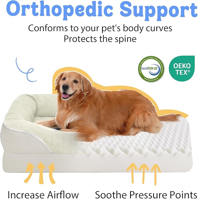 Orthopedic Removable Large Dog Bed -XL Large Dog Beds - Image 2