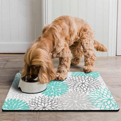 Pet Feeding Mat for Floors Waterproof Dog Mat for Food and Water Absorbent - Image 2