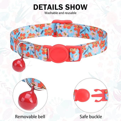 Breakaway Cat Collars for Girl Boy Cats, Fall Winter All Weather Cat Collar - Image 3