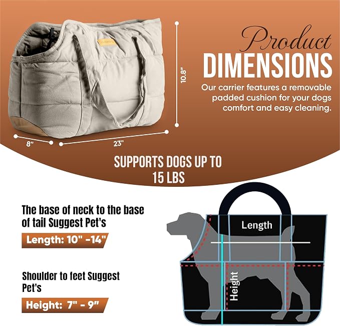 NoblePup Plush Dog Purse Carrier - Image 2
