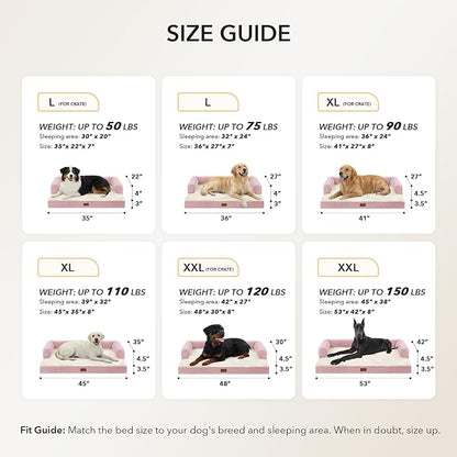 Orthopedic Dog Beds for Large Sized Dogs, Waterproof Egg Crate Foam Medium Dog - Image 5