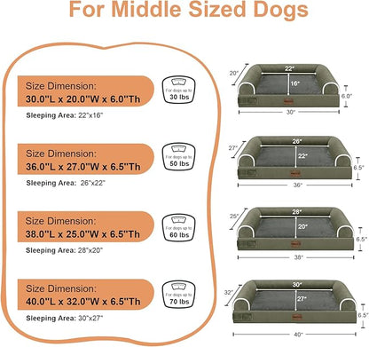 Large Dog Bed Orthopedic Washable: Beds Bolster XL Bed Big XLarge Dogs Memory - Image 6