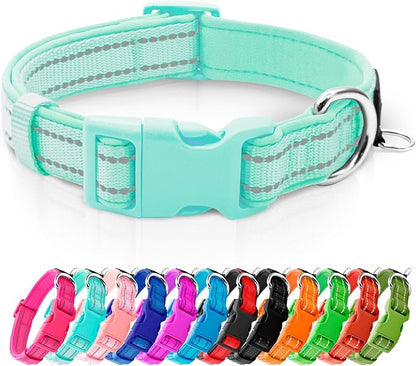 azuza Reflective Dog Collar, Soft Neoprene Padded Pet Collar by azuza