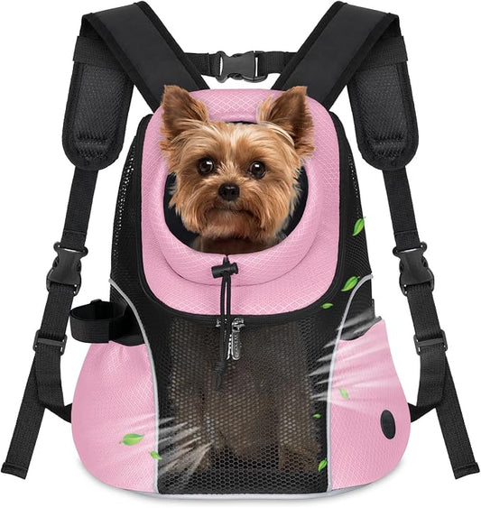 WOYYHO Pet Dog Carrier Backpack Small Dog Front Backpack Ventilated Mesh Dog by WOYYHO