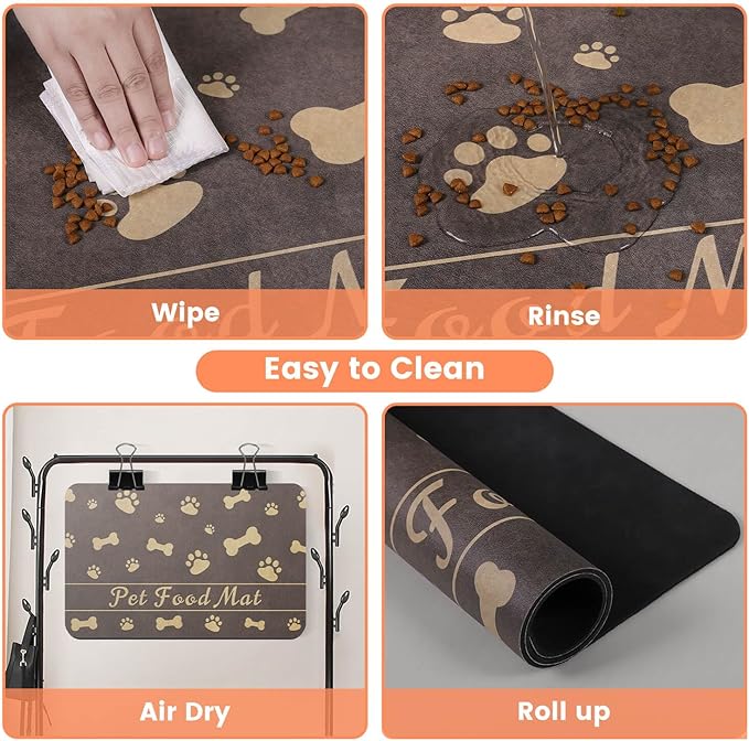 Pet Feeding Mat-Absorbent Pet Placemat - Image 4