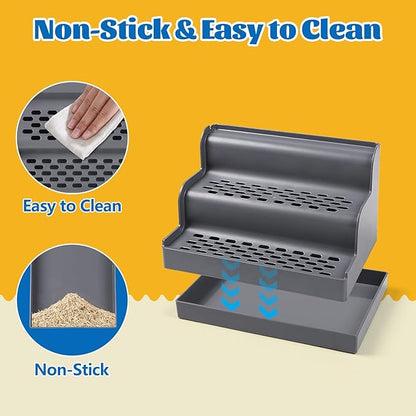 Cat Litter Box Ramp, 3-Step Cat Step - Image 4