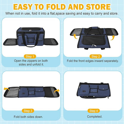 HUANLANG Cat Carrier Airline Approved, Soft-Sided Dog Carriers - Image 9