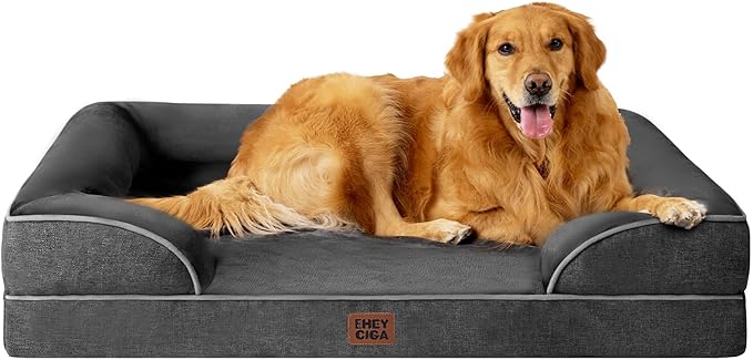 EHEYCIGA Orthopedic Dog Beds for Extra Large Dogs, Waterproof Memory Foam XL by EHEYCIGA
