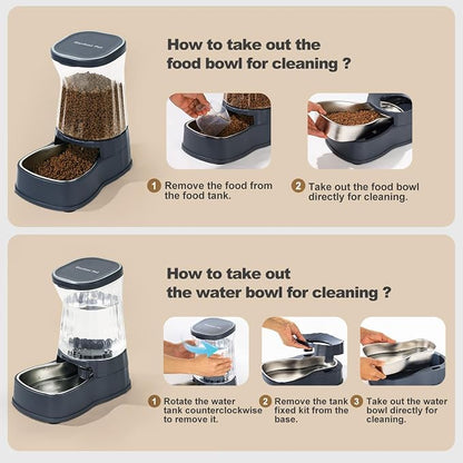 Gardner Pet Automatic Dog Water Dispenser Gravity Stainless Steel Waterer & - Image 8