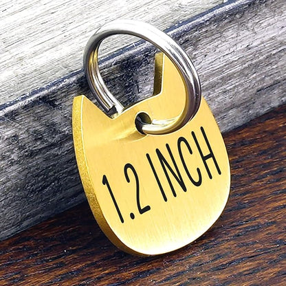 Ultra Joys Cat ID Tag Personalized Pet Tags, Durable Stainless Steel Small Pet - Image 7