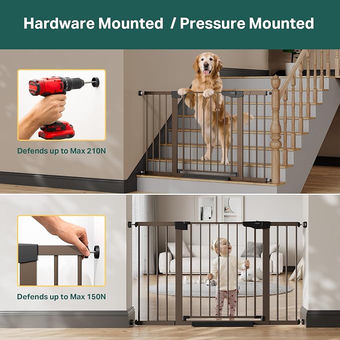 Cumbor 29.7"–51.5" Extra Wide Baby Gate - Image 7