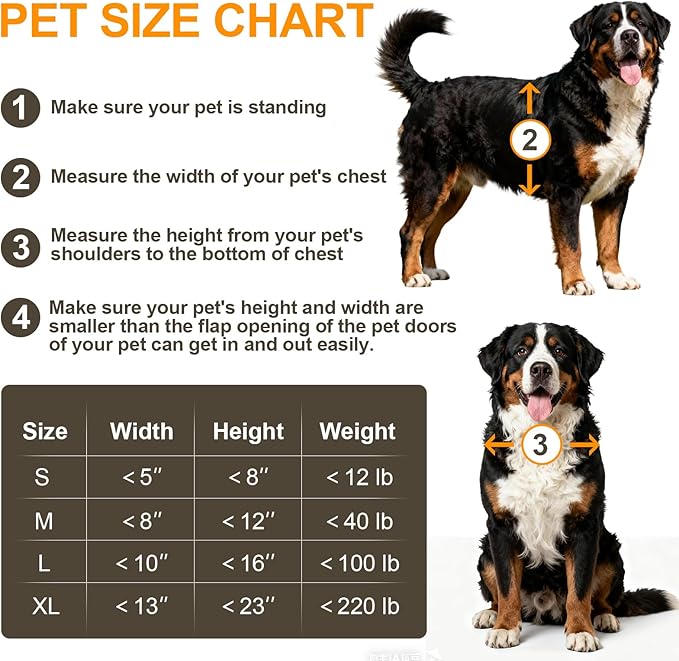 XL Dog Door for Wall, All Aluminum Extra Large Dog Door, Heavy Duty Pet Door - Image 7
