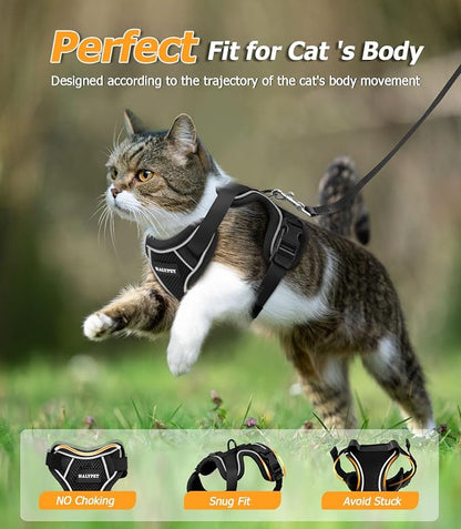 Halypet Cat Harness and Leash Set Escape Proof Adjustable Cat Leash Comfortable - Image 6