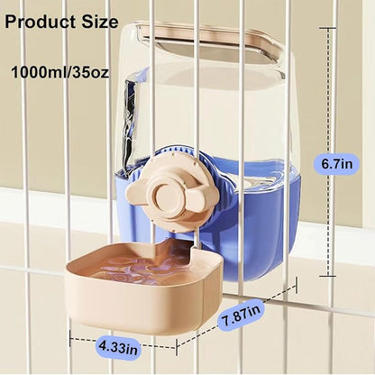 35oz Rabbit Water Bottle, Pet Hanging Automatic Water Dispenser - Image 4