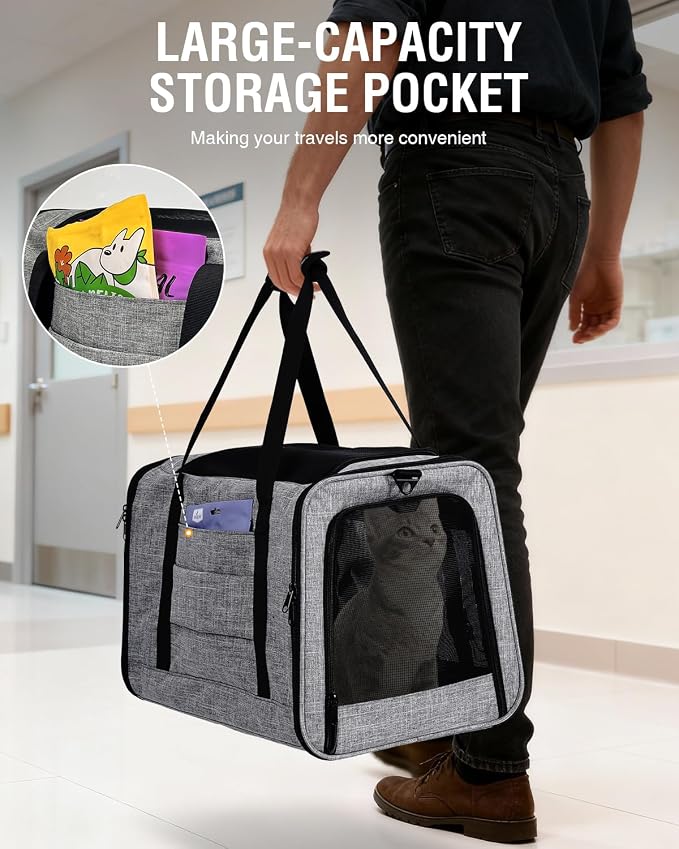 PETUX Large Pet Carrier for Large Cats ＆ Small Dogs - Image 8
