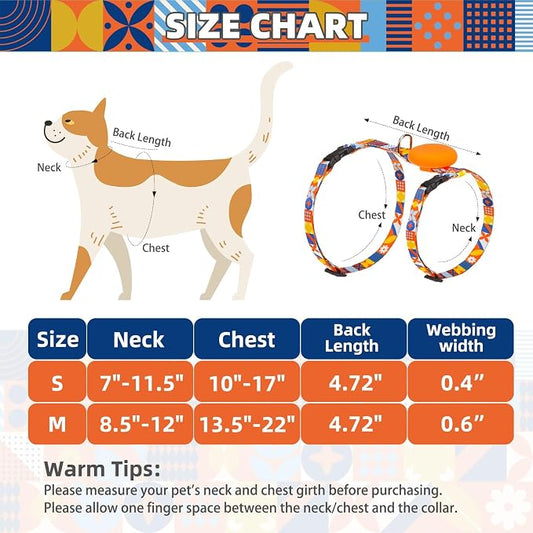 PUPTECK Adjustable Cat Harness and Leash Set Escape Proof Kitten Strap Collar - Image 2