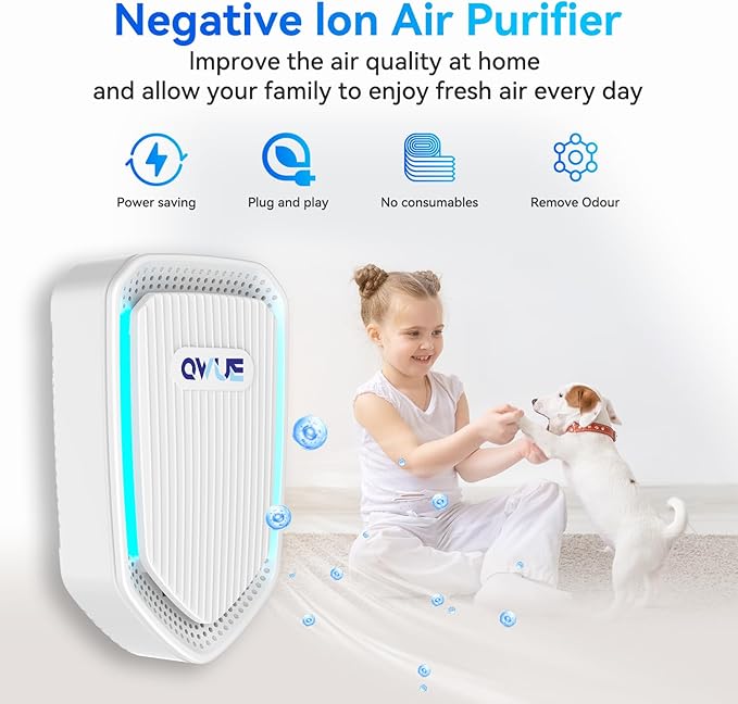 8Pack Air Ionizer for Home Negative Ion Air Purifier Plug In, Mini Filterless - Image 3