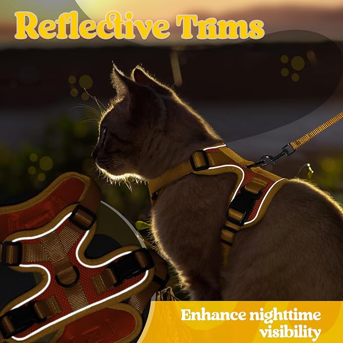 rabbitgoo Cat Harness and Leash Set, Escape Proof Soft Adjustable Vest Harnesses - Image 7