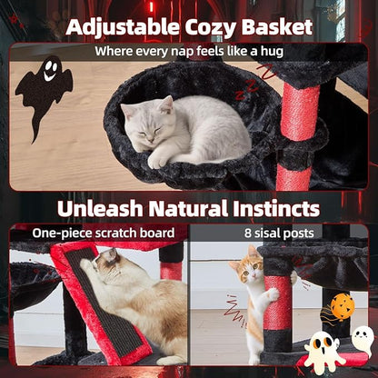 Taoqimiao Gothic Cat Tree 57.5-Inch, Cat Tower - Image 5