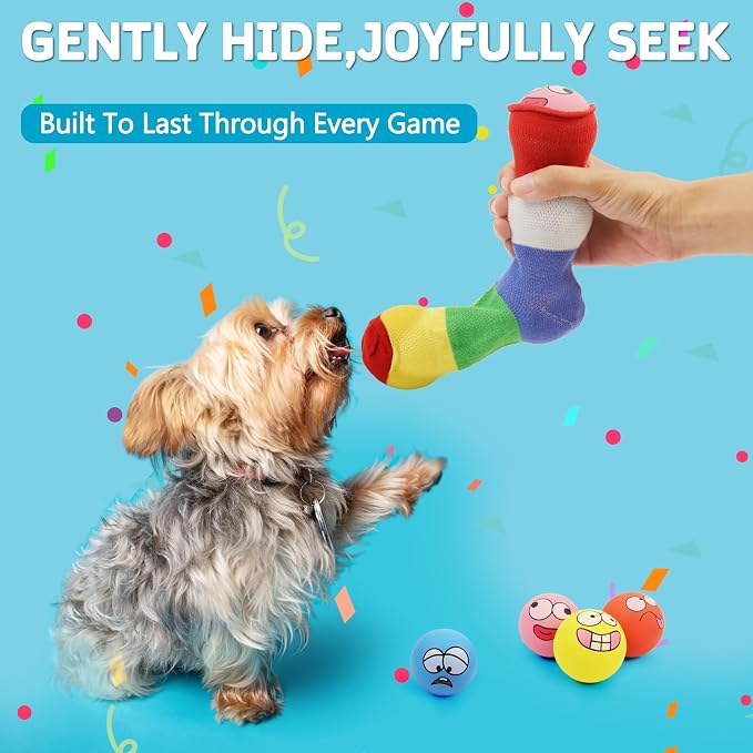 Squeaky Dog Toys Soft Latex Rubber Squeaky Dog Balls - Image 3