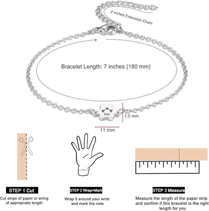 MeMeDIY Personalized Paw Print Bracelet - Image 6