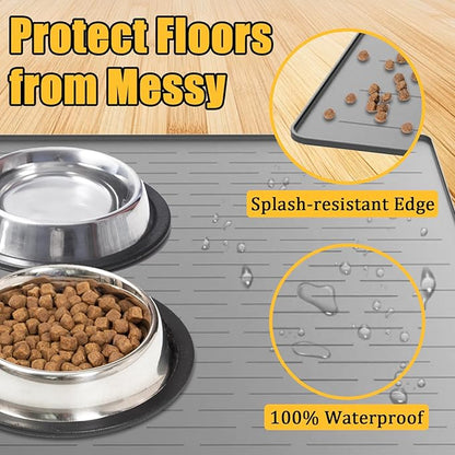 31.8"x23.8" Large Dog Mat for Food and Water, XL Silicone Pet Feeding Mats - Image 5