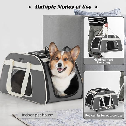 PETSFIT Large Pet Carrier with Wheels Designed - Image 4