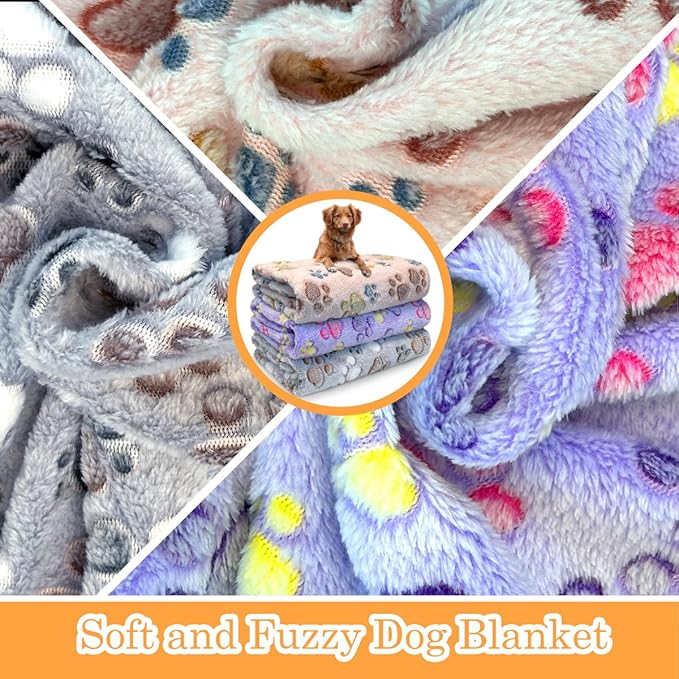 Dog Blankets for Medium Large Dogs Washable, 3 Pack Pet Blanket Washable 41" x - Image 3