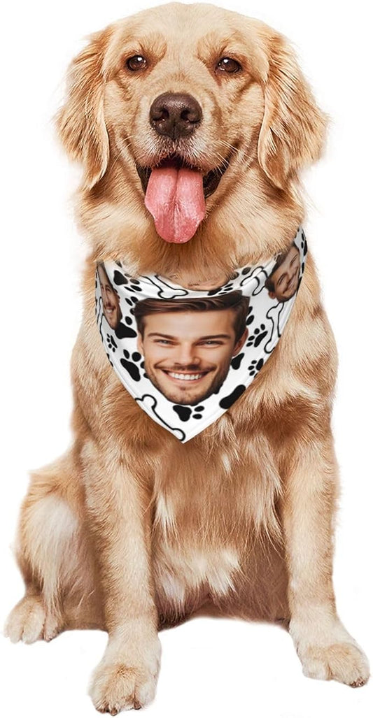 Custom Dog Bandana for Cat Dog Pet Add Your Design Personalized Neckwear - Image 2