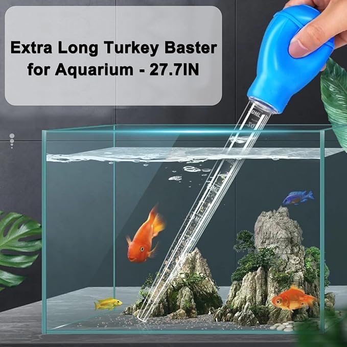 Extra Long Turkey Baster for Aquarium, 27.7 Inch Aquarium Coral Feeder - Image 6